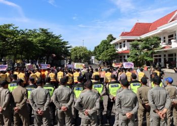 Polresta Pati Gelar Latihan Kesiapsiagaan Antisipasi Gangguan Kamtibmas