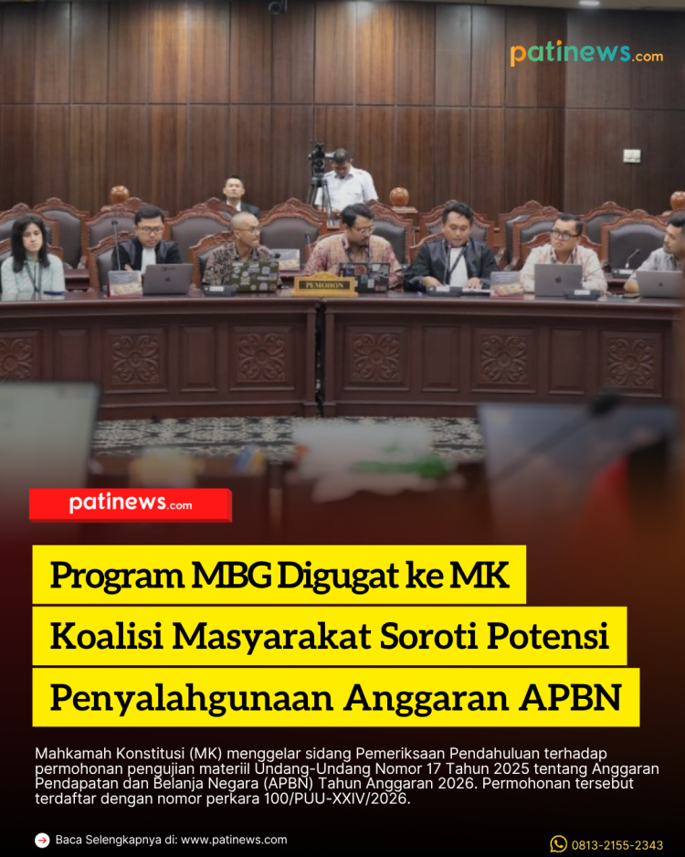Program MBG Digugat ke MK, Koalisi Masyarakat Soroti Potensi Penyalahgunaan Anggaran APBN 2026