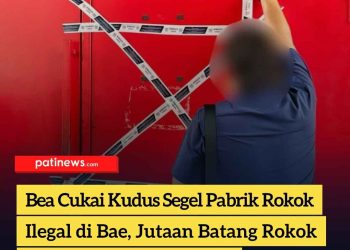 Bea Cukai Kudus Segel Pabrik Rokok Ilegal di Bae, Jutaan Batang Rokok Tanpa Cukai Diamankan