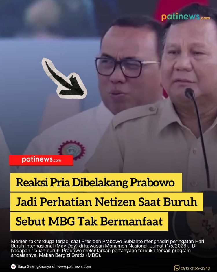Reaksi Pria Dibelakang Prabowo Jadi Perhatian Netizen Saat Buruh Sebut MBG Tak Bermanfaat