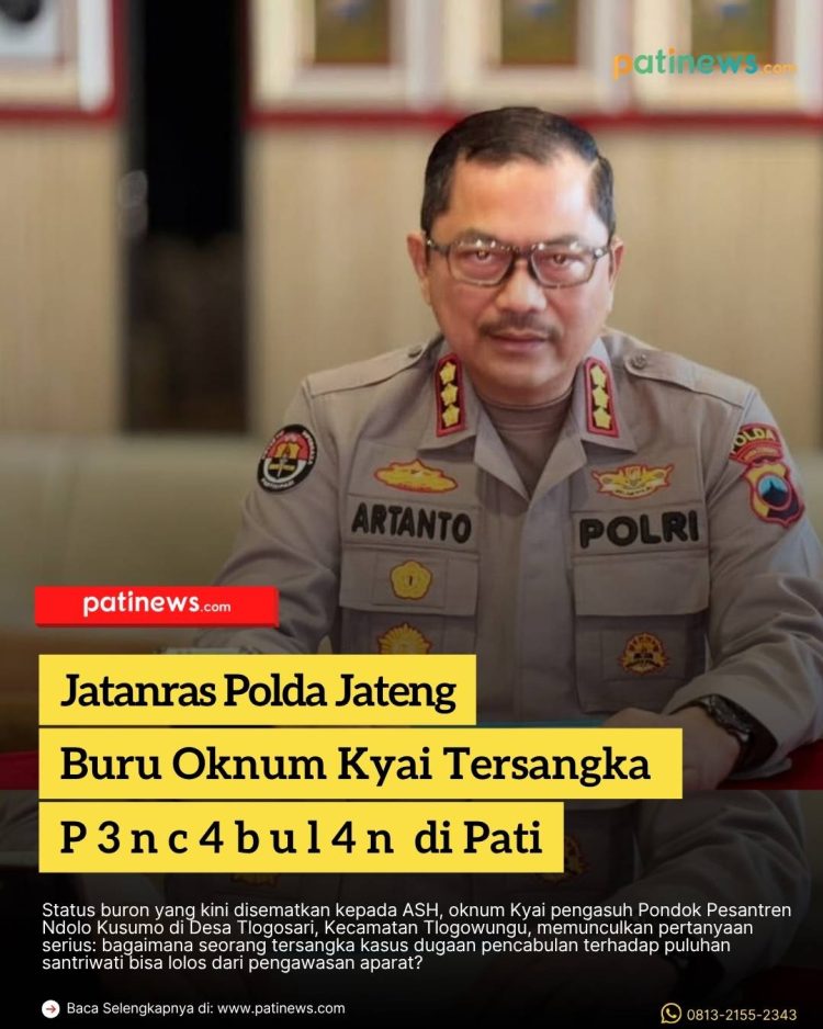 Jatanras Polda Jateng Buru Oknum Kyai Tersangka P 3 n c 4 b u l 4 n di Pati