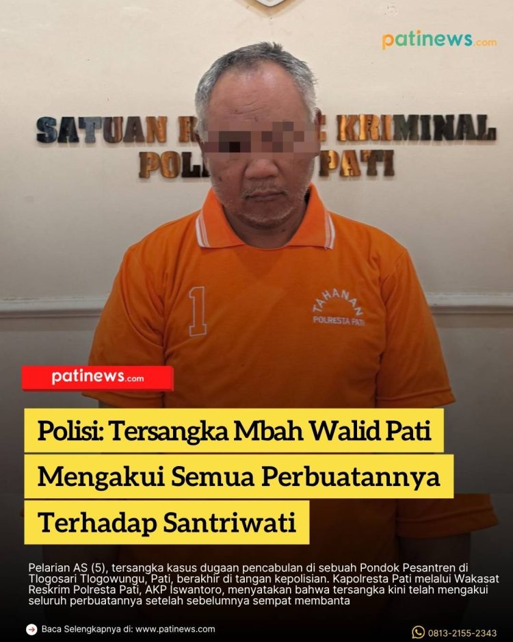 Tersangka Mbah Walid Pati Akui Semua Perbuatannya Terhadap Santriwati