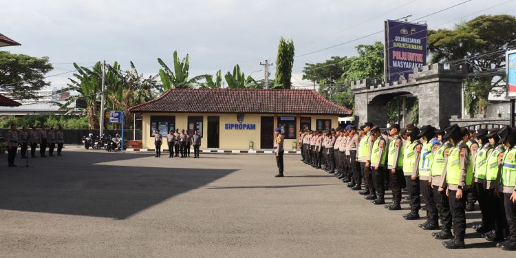 Polres Rembang Gelar Apel Siaga May Day, Pastikan Kamtibmas Tetap Kondusif