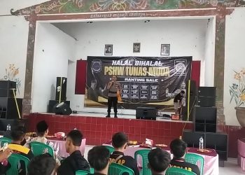 Polsek Sale Laksanakan Pengamanan Halal Bihalal PSHW TM, Kapolsek Tegaskan Komitmen Jaga Kondusifitas Wilayah