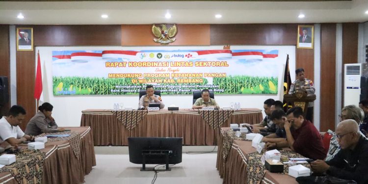Polres Rembang Gelar Rakor Bersama Bank Himbara Bahas Fasilitas KUR bagi Kelompok Tani