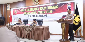 Evaluasi Situasi Kamtibmas, Kapolres Rembang Instruksikan Peningkatan Pelayanan dan Antisipasi Kerawanan