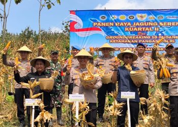 Polres Rembang Dukung Ketahanan Pangan Nasional, Kapolres Pimpin Panen Raya Jagung Serentak Kuartal II Tahun 2026