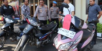 Berbekal Kunci T, Dua Pelaku Curanmor Lintas Daerah Dibekuk Satreskrim Polres Rembang