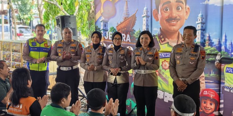 Kasat Lantas Polres Rembang Hadiri Kegiatan “Polantas Menyapa” Bersama Kakorlantas Polri di Jepara