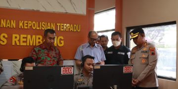 Karoops Polda Jateng Menggelar Supervisi Operasional Call Center 110 di Polres Rembang