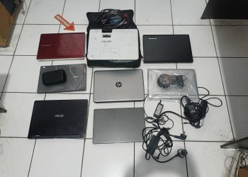 Gondol 6 Laptop SD 2 Mulyoharjo, Dua Pencuri Diringkus Polresta Pati Jelang Subuh