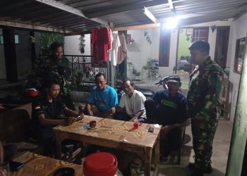 Koramil 12/Margorejo Laksanakan Patroli Siskamling dan KDKMP di Wilayah Binaan