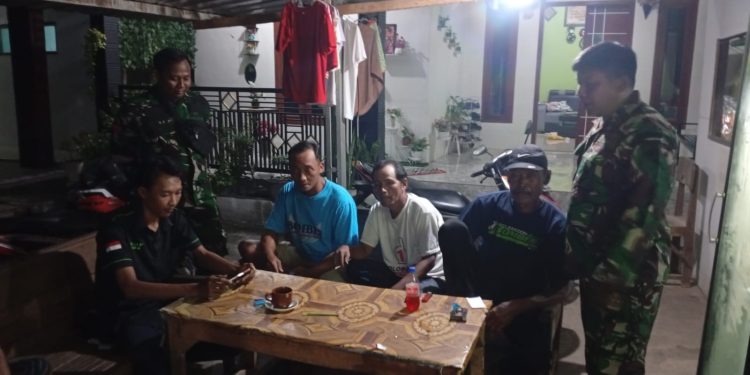 Koramil 12/Margorejo Laksanakan Patroli Siskamling dan KDKMP di Wilayah Binaan