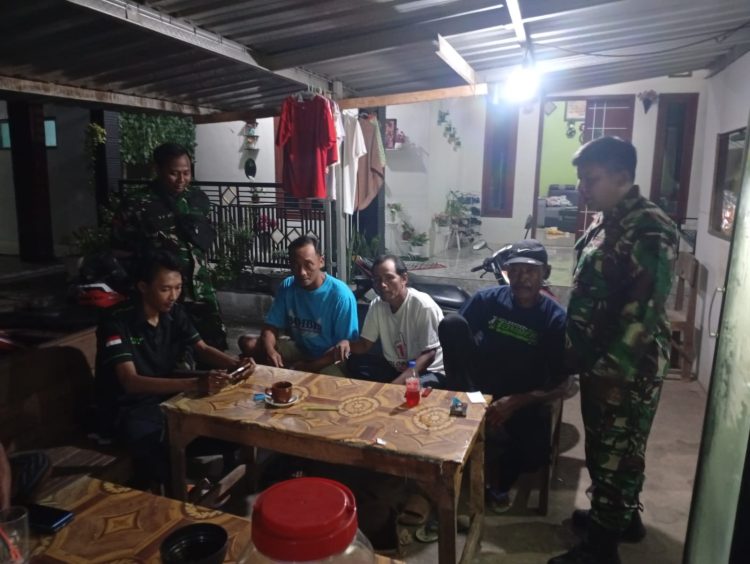 Koramil 12/Margorejo Laksanakan Patroli Siskamling dan KDKMP di Wilayah Binaan