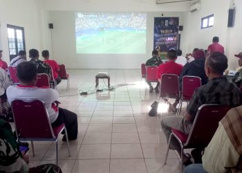 Lewat Nobar Piala Dunia 2026, Kodim 0718/Pati Pererat Hubungan TNI dan Rakyat
