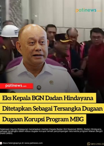 Eks Kepala BGN Dadan Hindayana Ditetapkan Sebagai Tersangka Dugaan Korupsi Program MBG