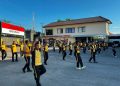 Senam Aerobik Bersama, Polres Rembang Perkuat Kesehatan dan Soliditas Personel
