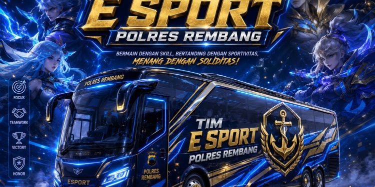 Dengan Semangat Membara, Tim E-Sport Polres Rembang Sore ini Bertolak ke D’Colomadu Karanganyar