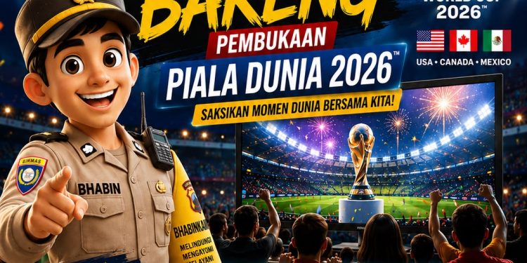 Polres Rembang Ajak Masyarakat Nonton Bareng Opening Piala Dunia 2026