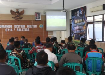 Gemuruh Dukungan Warnai Nobar Piala Dunia di Kodim 0714/Salatiga