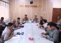 Polres Rembang Matangkan Kesiapan Pengamanan Pengesahan Warga Baru PSHT P17 Pusat Madiun