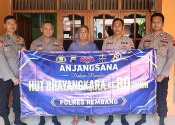 Polres Rembang Gelar Anjangsana, Wujud Kepedulian dan Penghormatan dalam Rangka HUT Bhayangkara ke-80