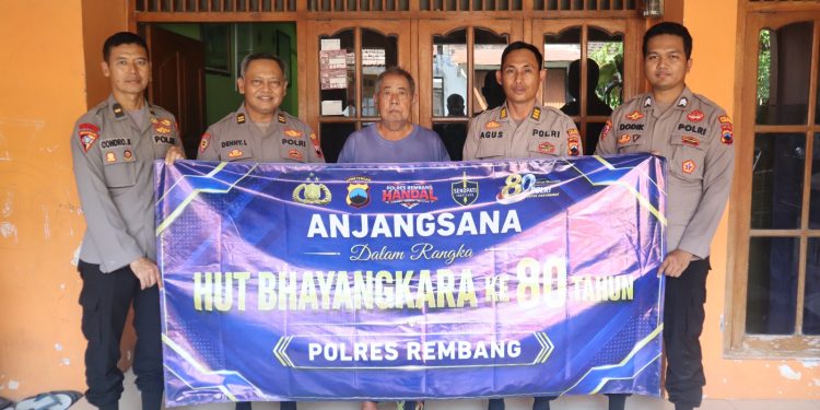 Polres Rembang Gelar Anjangsana, Wujud Kepedulian dan Penghormatan dalam Rangka HUT Bhayangkara ke-80