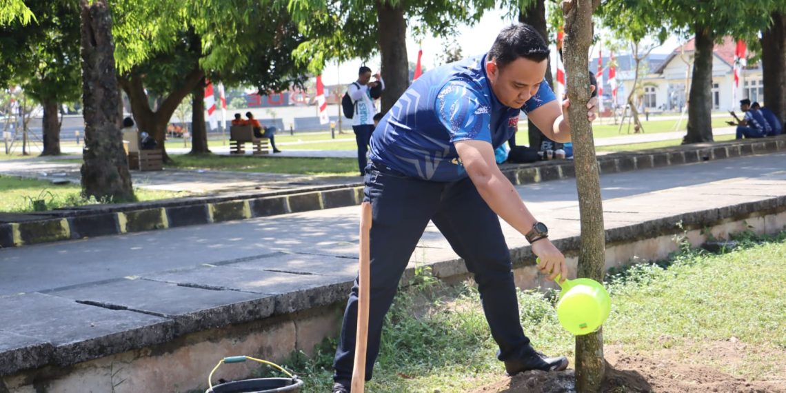 Kapolres Rembang Ikuti Gerakan Penanaman Pohon pada Pembukaan E-Sport Kapolda Jateng Cup 2026