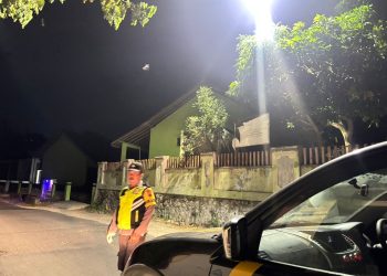 Patroli Malam Polsek Gunem Polres Rembang Jaga Kondusivitas Kamtibmas