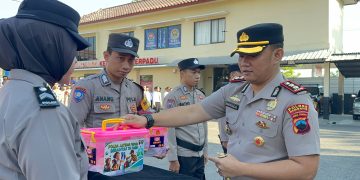 Kapolres Rembang Pimpin Launching Pencegahan Tuberkulosis dan Penyerahan Buku Saku Bagi Bhabinkamtibmas
