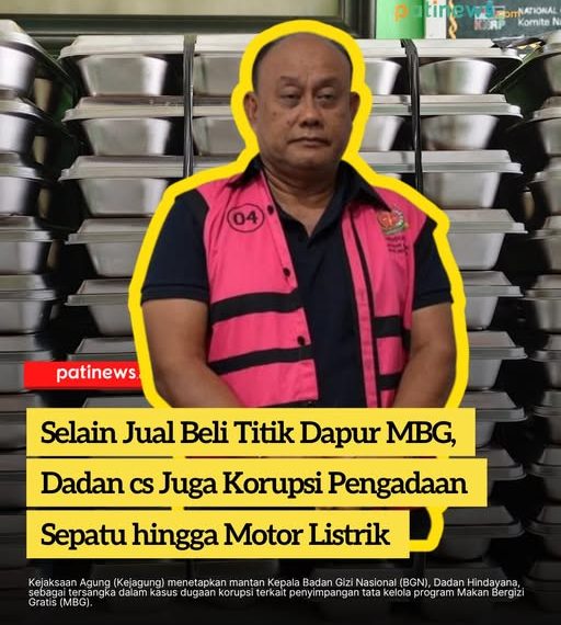 Selain Jual Beli Titik Dapur MBG, Dadan cs Juga Korupsi Pengadaan Sepatu hingga Motor Listrik