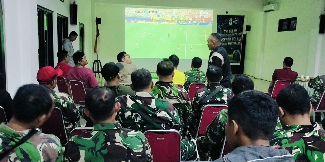 Nobar Kebangsaan Kodim 0718/Pati Jadi Ajang Mempererat Kemanunggalan TNI dan Rakyat