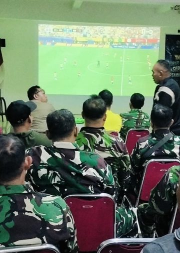 Nobar Kebangsaan Kodim 0718/Pati Jadi Ajang Mempererat Kemanunggalan TNI dan Rakyat