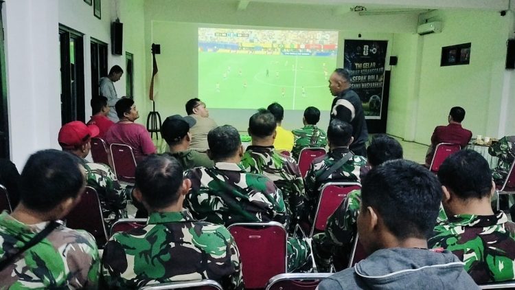 Nobar Kebangsaan Kodim 0718/Pati Jadi Ajang Mempererat Kemanunggalan TNI dan Rakyat