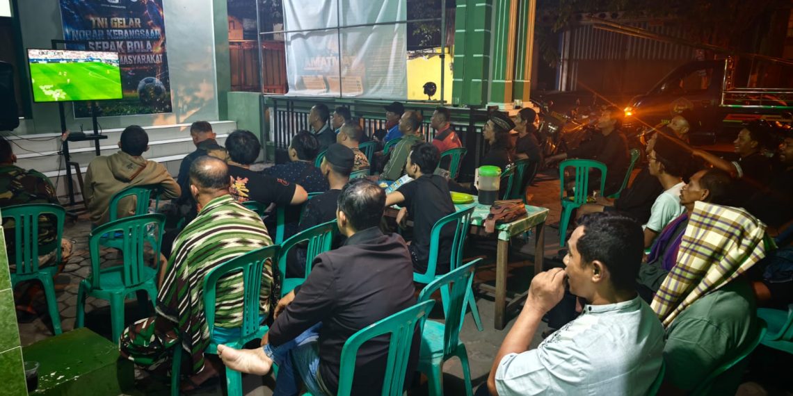 Kodim 0718/Pati Gelar Nobar Kebangsaan, Perkuat Kemanunggalan TNI-Rakyat