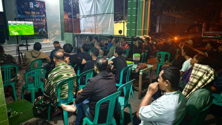 Kodim 0718/Pati Gelar Nobar Kebangsaan, Perkuat Kemanunggalan TNI-Rakyat