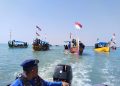 Ratusan Nelayan Iringi Larung Sesaji di Laut Pecangaan Batangan