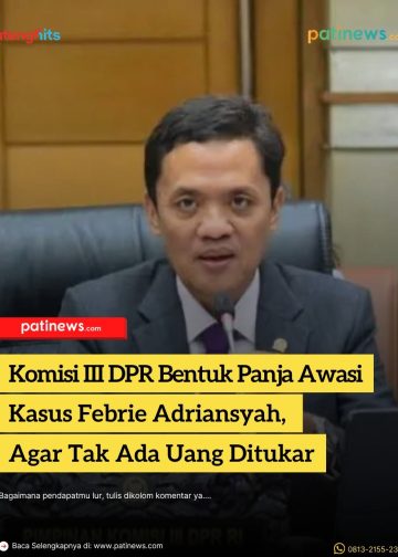 Komisi III DPR Bentuk Panja Awasi Kasus Febrie Adriansyah, Agar Tak Ada Uang Ditukar