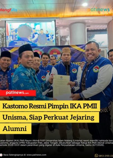 Kastomo Resmi Pimpin IKA PMII Alkindi Unisma, Siap Perkuat Jejaring Alumni dan Pengabdian untuk Bangsa