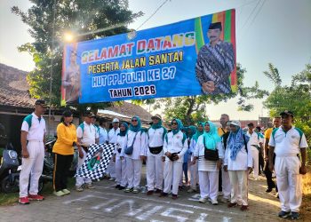 Jalin Silaturahmi, Wakapolres Rembang Hadiri Olahraga Bersama Peringati HUT ke-27 PP Polri Cabang Rembang