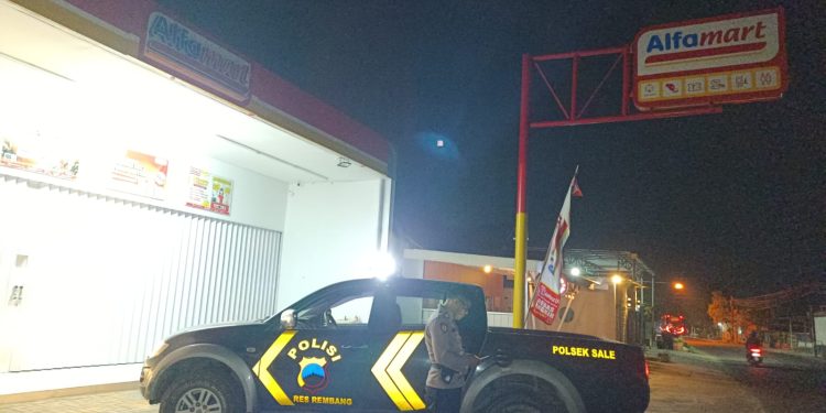 Personel Polres Rembang Intensifkan Patroli Dini Hari, Jaga Kamtibmas Tetap Kondusif