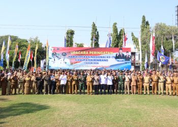 Waka Polres Rembang Hadiri Upacara Peringatan Hari Koperasi Nasional ke-79 di Halaman Kantor Bupati Rembang