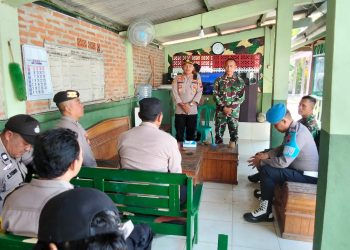 Kapolsek Rembang Jalin Silaturahmi ke Koramil Rembang, Perkuat Sinergitas TNI-Polri