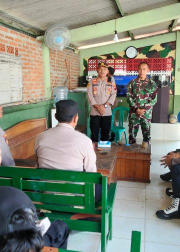 Kapolsek Rembang Jalin Silaturahmi ke Koramil Rembang, Perkuat Sinergitas TNI-Polri
