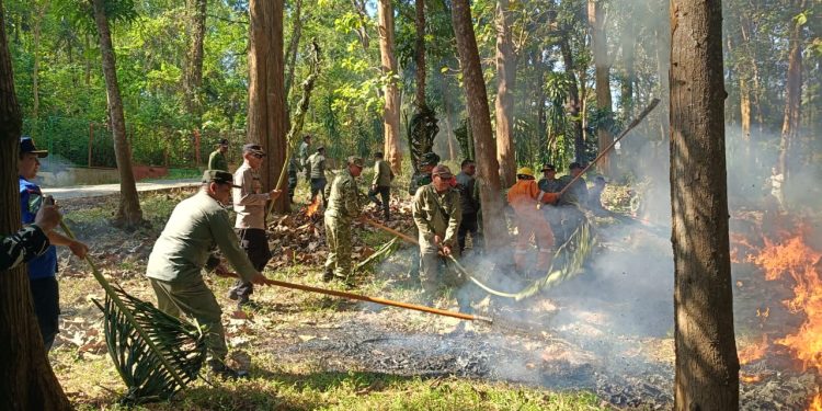 Apel Siaga Kebakaran Hutan dan Lahan Perum Perhutani KPH Mantingan Tahun 2026, Perkuat Sinergi Antisipasi Karhutla