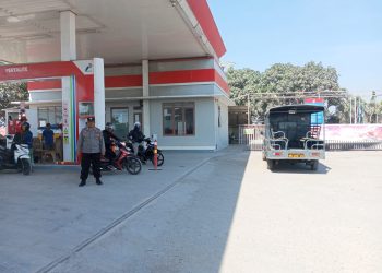 Patroli Polres Rembang Antisipasi Antrian di SPBU, Pastikan Kamtibmas Tetap Kondusif
