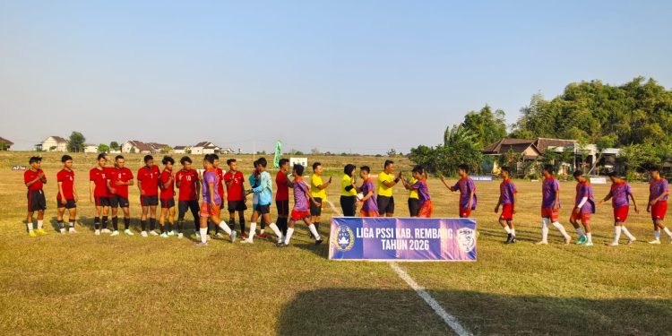 Polsek Kaliori Polres Rembang Amankan Babak Penyisihan Liga PSSI Kabupaten Rembang 2026