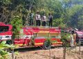 Gabungan Polsek Lasem, Koramil, dan Damkar Berhasil Padamkan Kebakaran Lahan Tebu di Selopuro