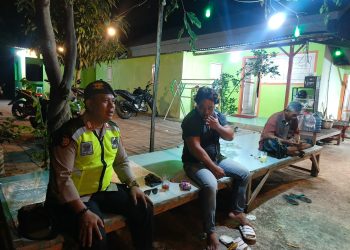 Polsek Sarang Cek Siskamling, Ajak Warga Babaktulung Perkuat Keamanan Lingkungan