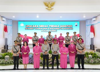 Kapolres Rembang Lama dan Baru Ikuti Sertijab Dipimpin Kapolda Jateng di Gedung Borobudur